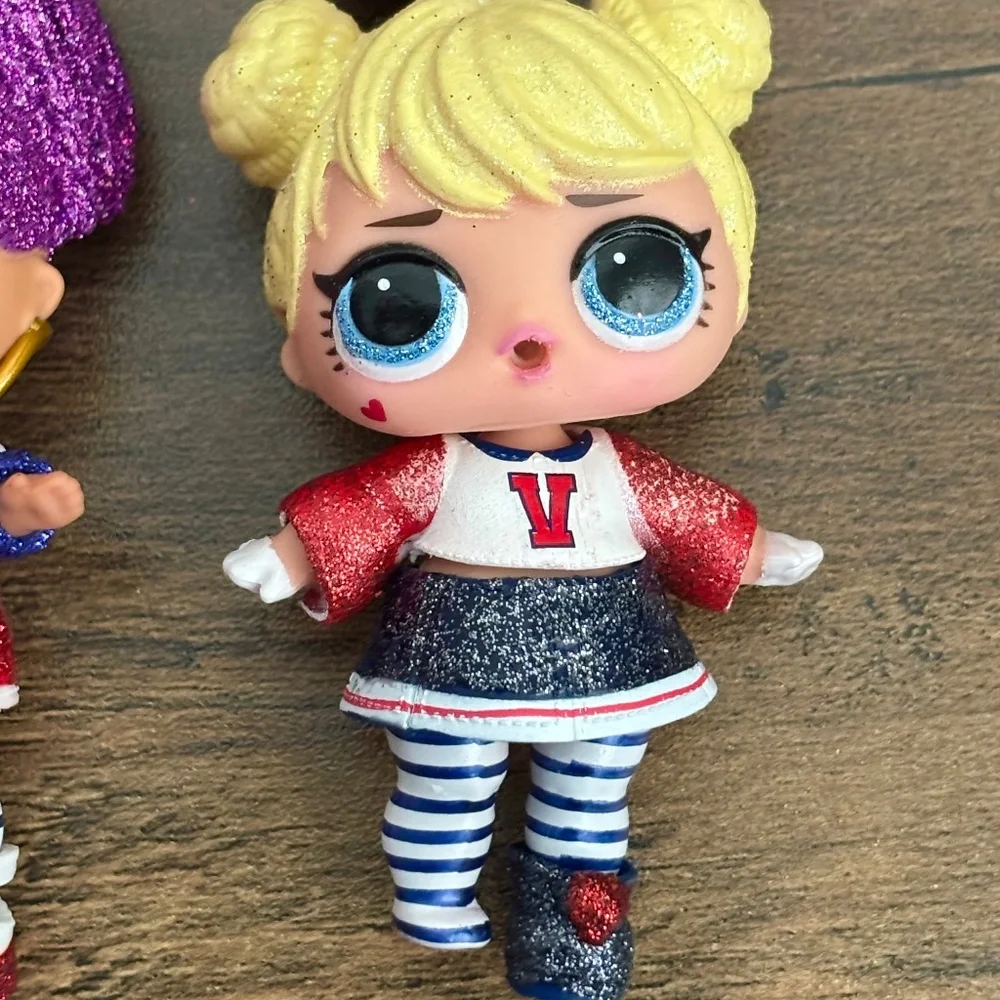 Lot of 6 LOL Surprise ALL STAR BBS Sports Series 2 CHEER TEAM Sparkly Dolls LOOK